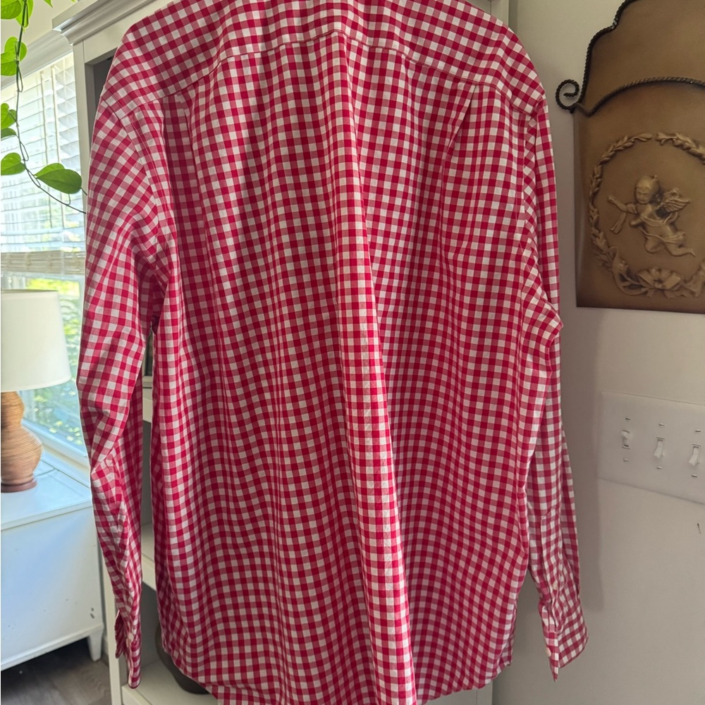 Ralph Lauren Red and White Checkered Shirt - Picture 2 of 5